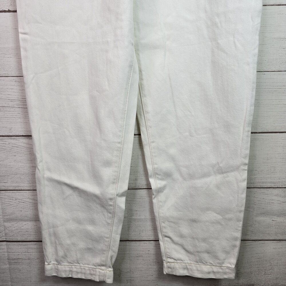 PAIGE Women's Pleated Carrot-Leg Jeans Vanilla Sky Size 25 - Picture 2 of 10